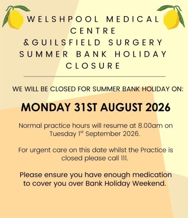 Summer Bank Holiday Closure 