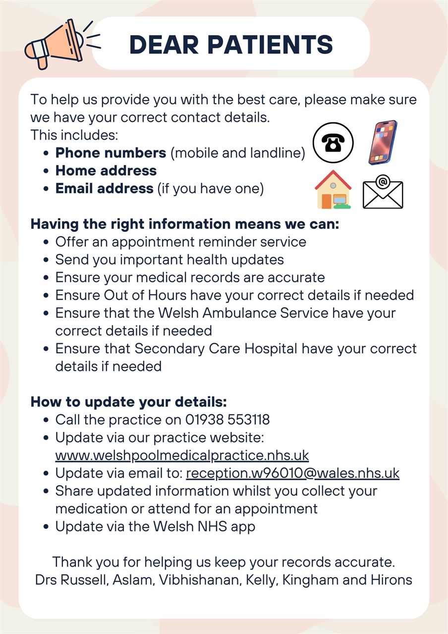 Update Your Contact Details